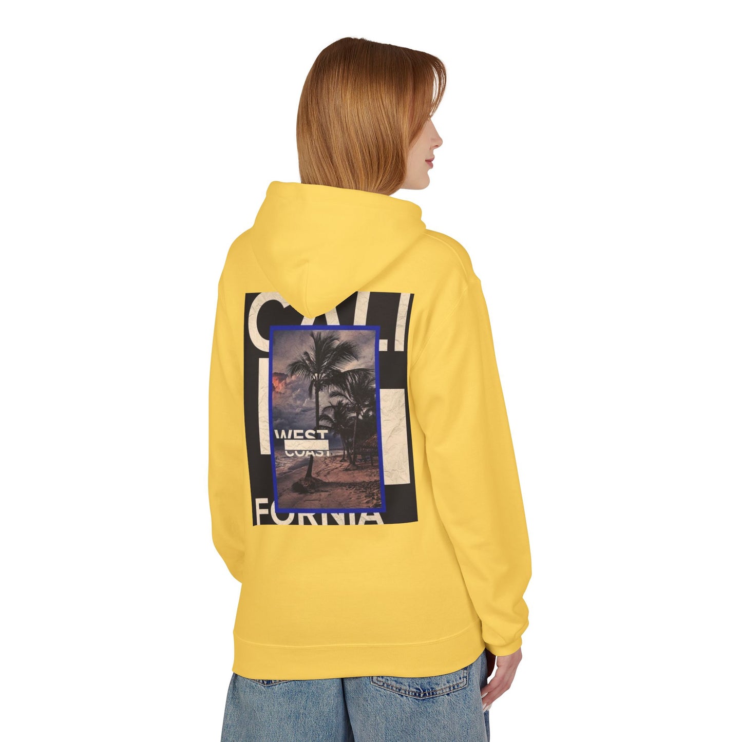 California Vibes Fleece Hoodie, Cozy Unisex Sweatshirt, Perfect for Beach Days, Gift for Travel Lovers, Casual Streetwear