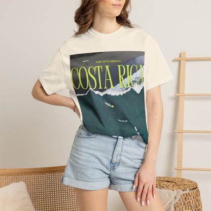 Costa Rica Surf T-Shirt — Aerial Wave & Surfers Graphic Tee