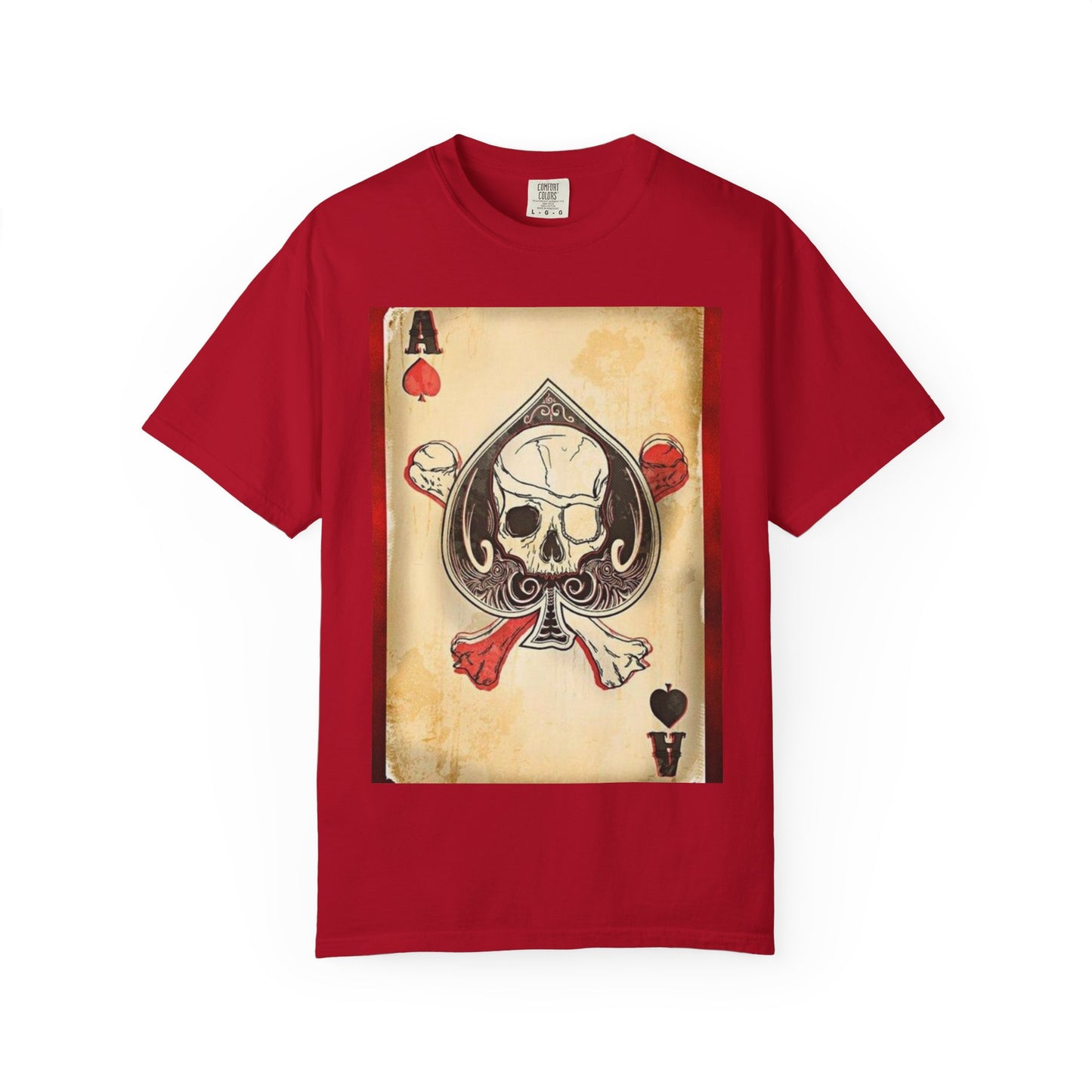 Vintage Skull & Ace of Spades Unisex T-Shirt - Perfect for Gamers and Rock Fans