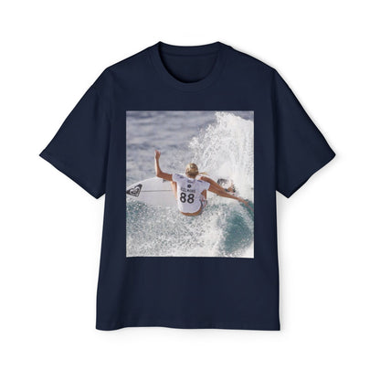 Surf Photo Oversized Tee — Wave Rider Graphic T-Shirt