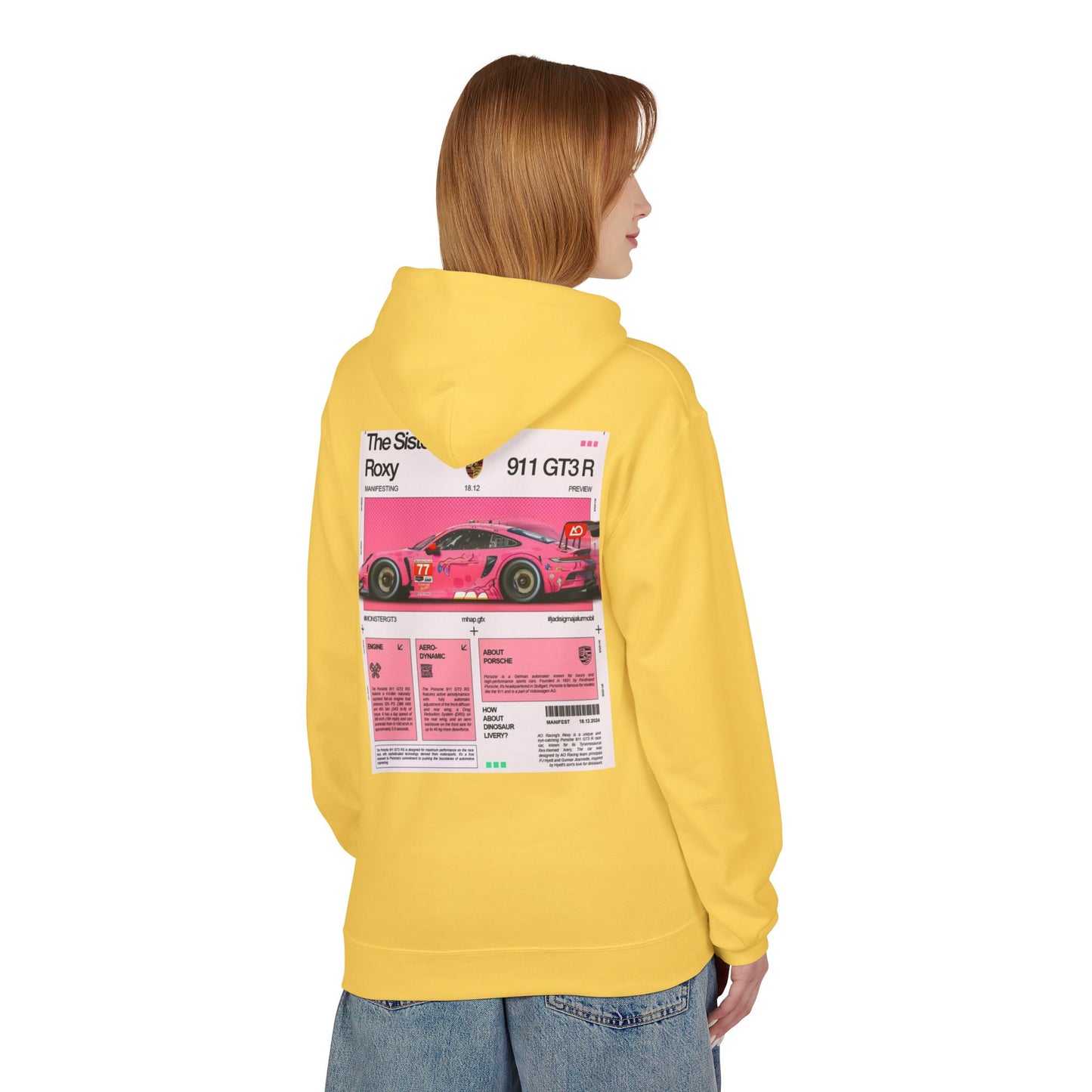 Racing-Inspired Unisex Fleece Hoodie - The Sister Roxy Design