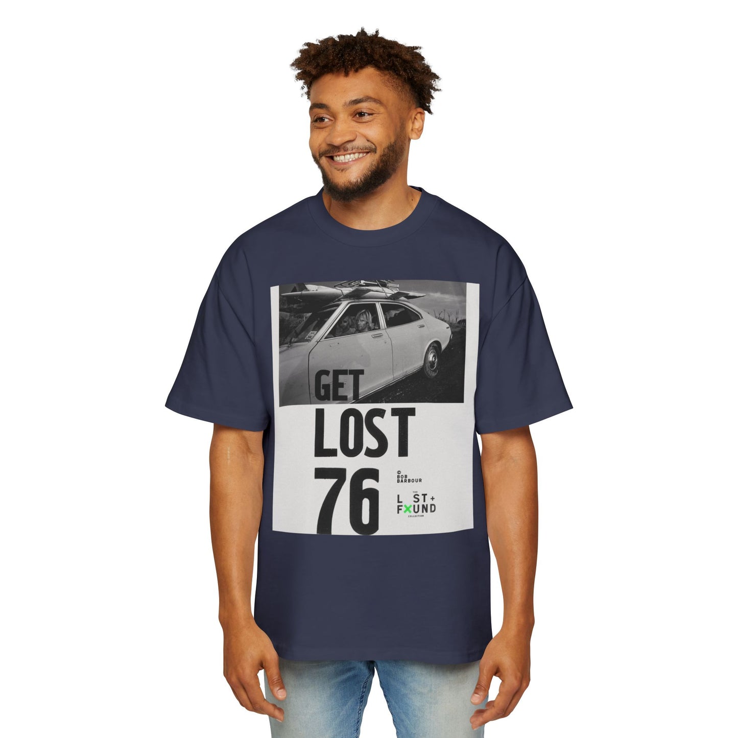 Get Lost 76 Tee — Vintage Car Graphic Oversized T‑Shirt