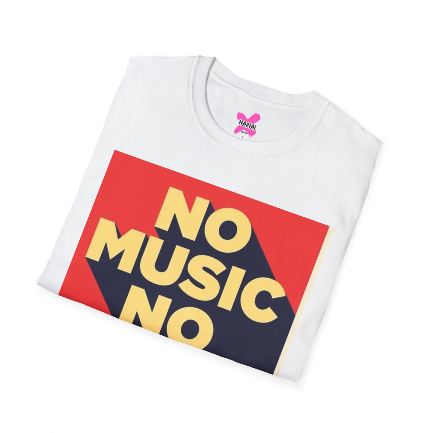 No Music No Life Unisex Softstyle T-Shirt – Music Lover's Essential