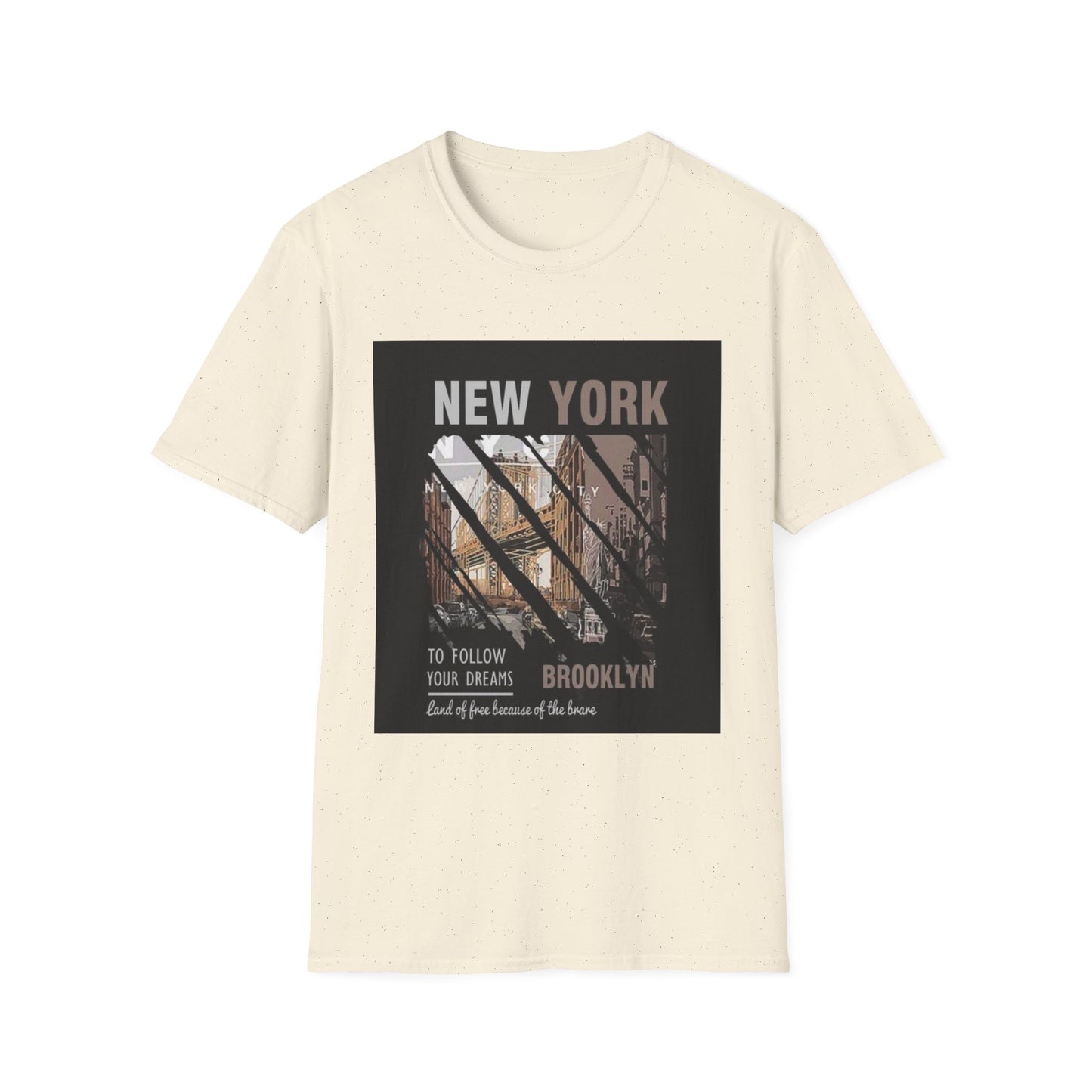 New York Brooklyn Vintage Photo T-Shirt — 'To Follow Your Dreams' Graphic Tee