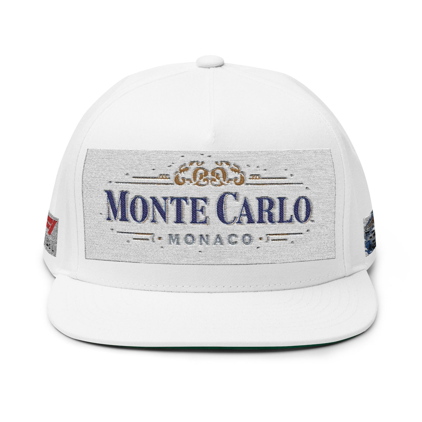 Monte Carlo Monaco Embroidered Flat Bill Cap