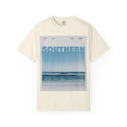 Southern Beach Photo T-Shirt — Ocean Waves Graphic Tee