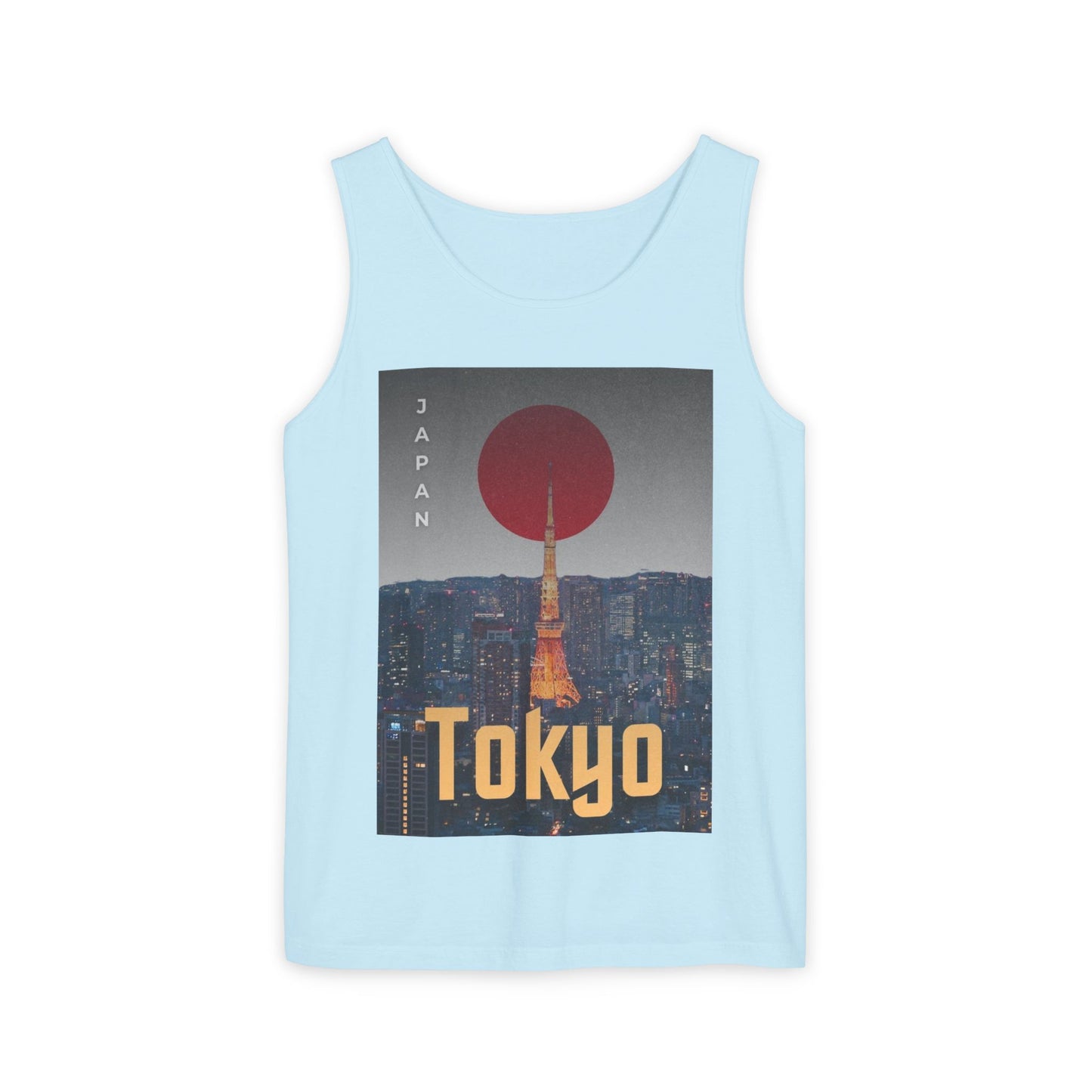 Tokyo Vintage Poster Tank — Japan Cityscape Graphic Tank Top