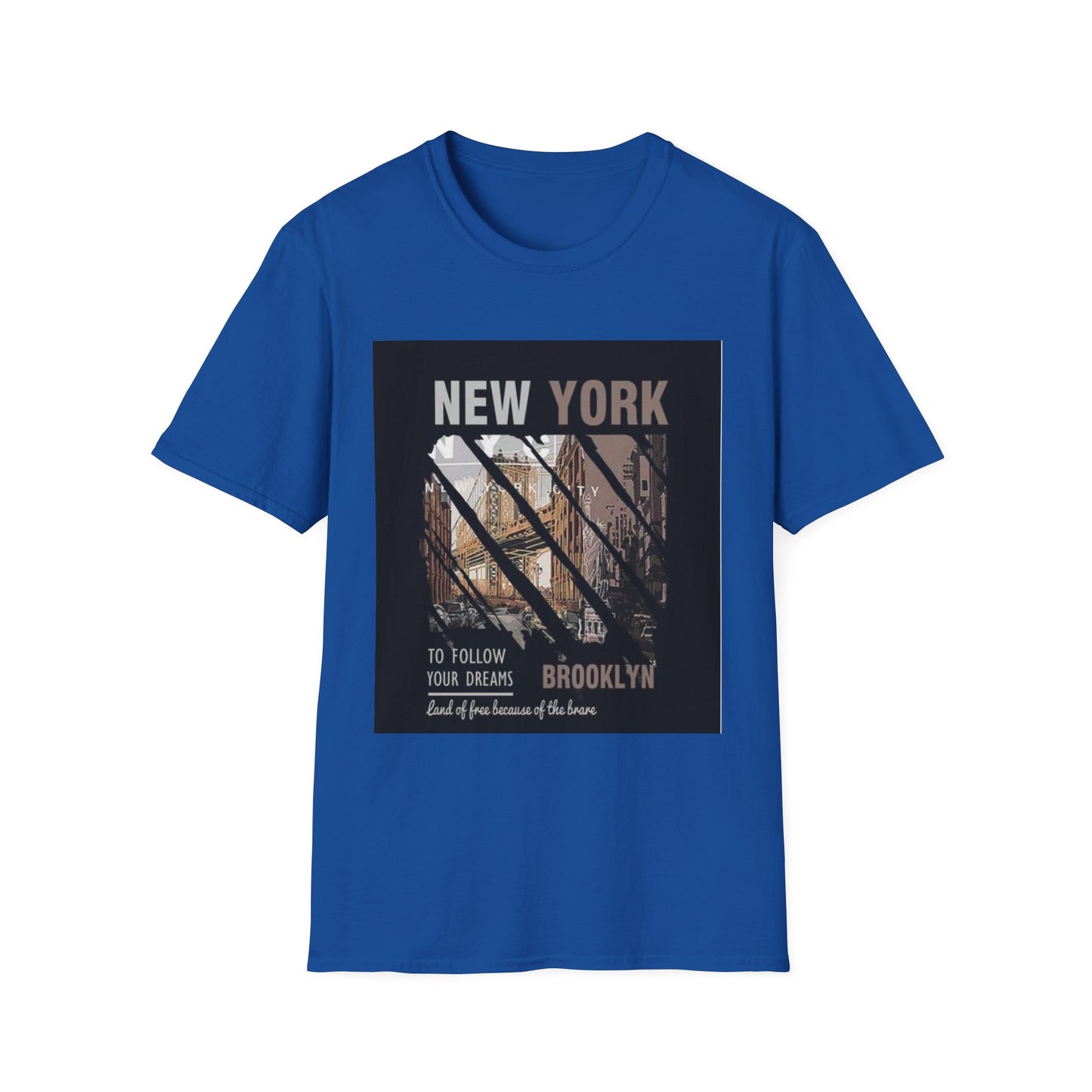 New York Brooklyn Vintage Photo T-Shirt — 'To Follow Your Dreams' Graphic Tee