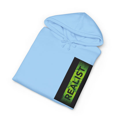 Realist Ghost Hoodie — Neon Yellow Graphic Pullover