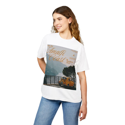 Amalfi Coast Vintage Fiat Tee – Retro Travel Graphic T-Shirt
