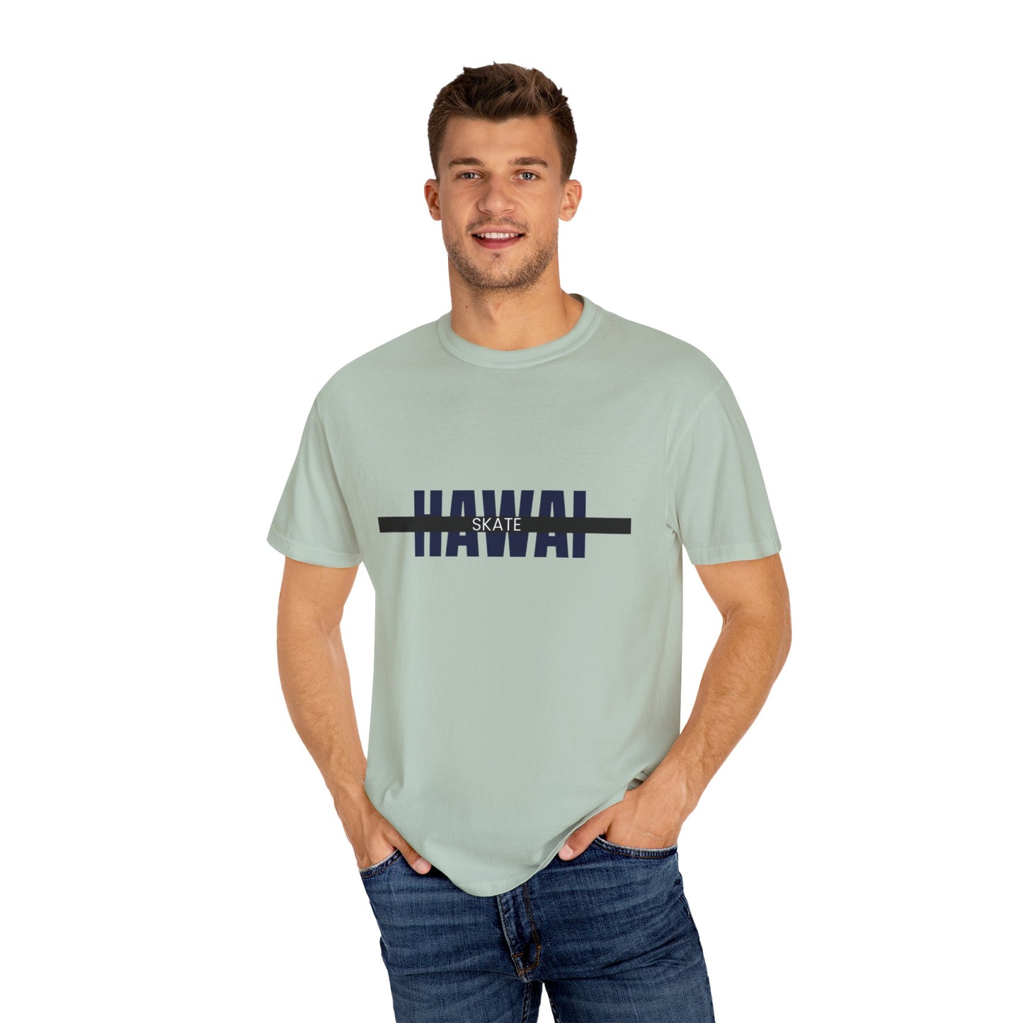 Hawaiian Skate T-Shirt | Unisex Casual Tee, Beachwear, Summer Fashion, Gift for Skaters, Vacation Essential, Graphic Tee