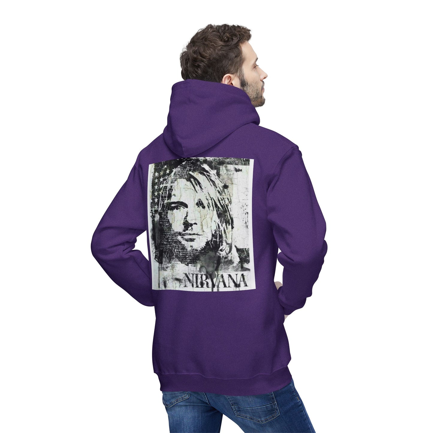 Nirvana Graphic Unisex Hooded Sweatshirt - Vintage Style, Made in US
