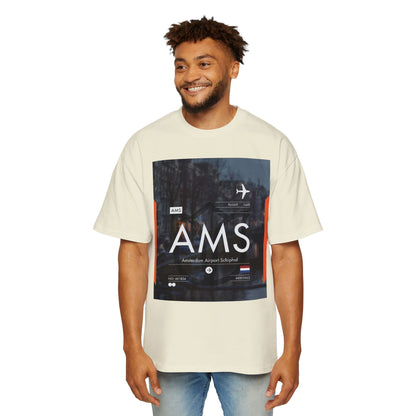 AMS Amsterdam Airport Tee — Travel-Inspired Graphic T-Shirt
