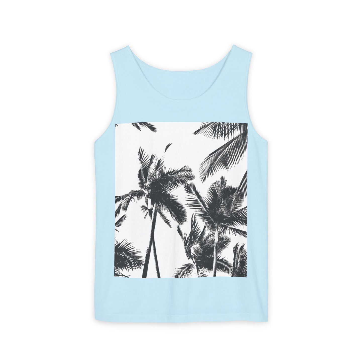 Tropical Palm Tank Top | Summer Vibes | Unisex Beachwear, Casual Top, Vacation Essential, Gift for Him or Her, Relaxed Fit