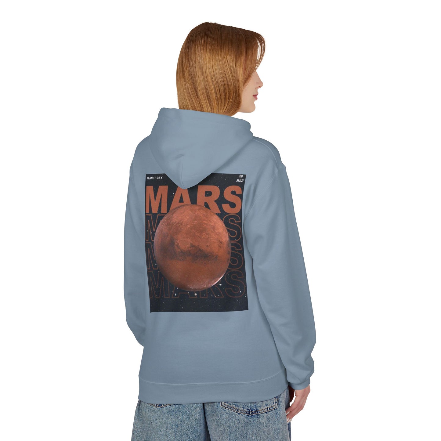 Mars Day Unisex Fleece Hoodie - Space Adventure Apparel