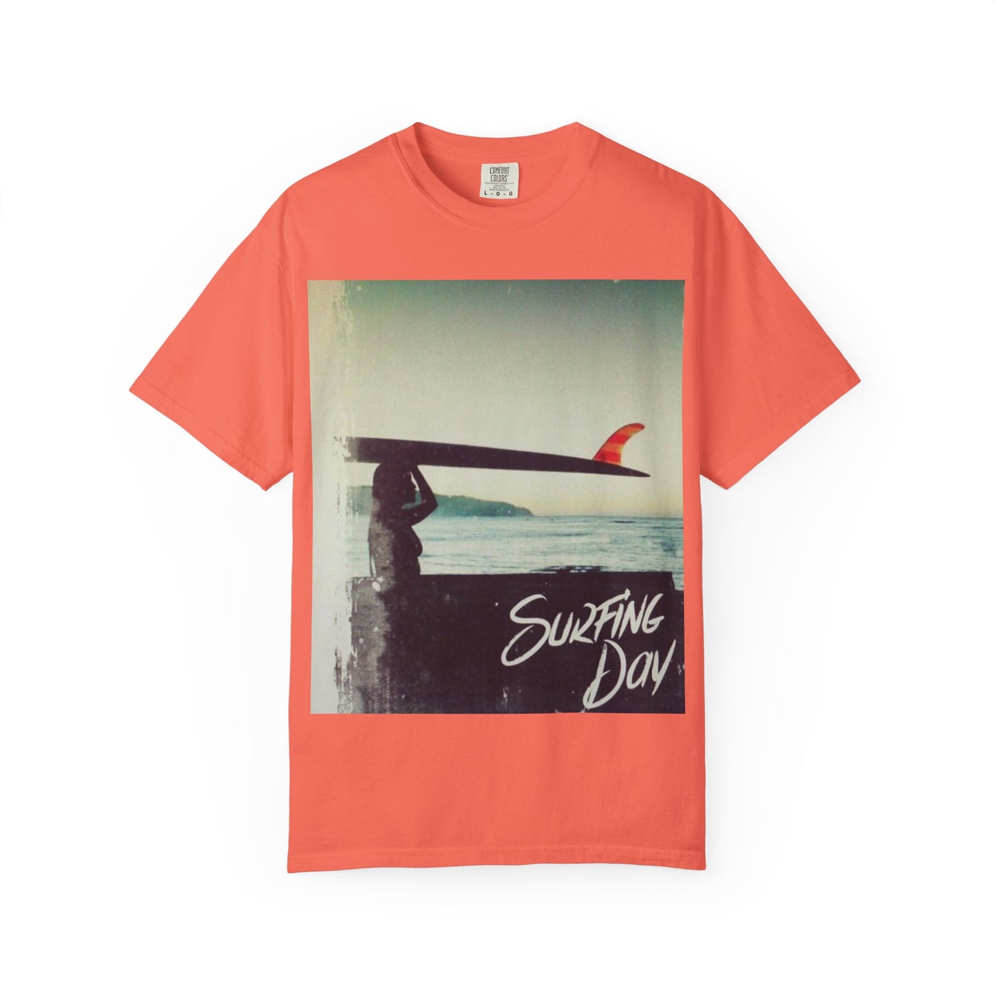 Surfing Day Unisex Tee | Vintage Style T-shirt for Beach Lovers, Summer Vibes, Gift for Surfers, Casual Strolling, Summer Outings