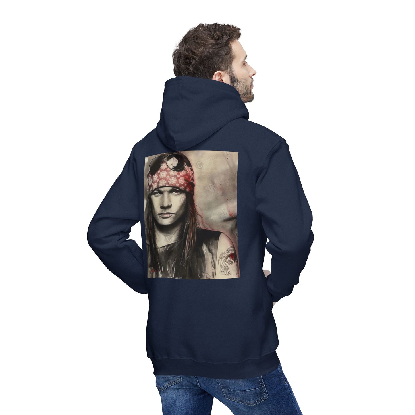 Unisex Hooded Sweatshirt with Rock Band Design – Made in US