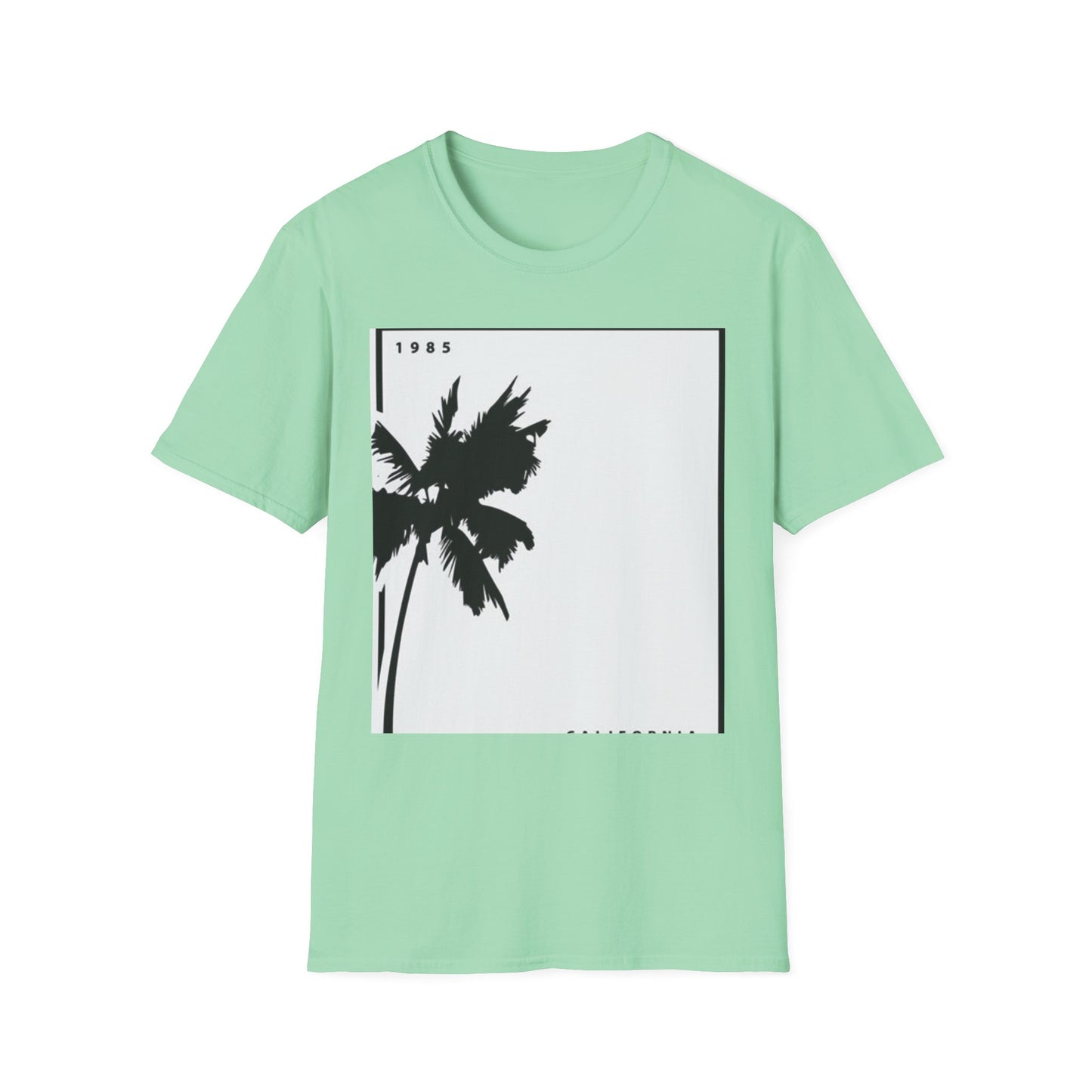 Tropical Palm Graphic Tee - Vintage Summer Vibes, Vacation Shirt, Unisex Casual Wear, Gift for Beach Lovers, 1985 Design