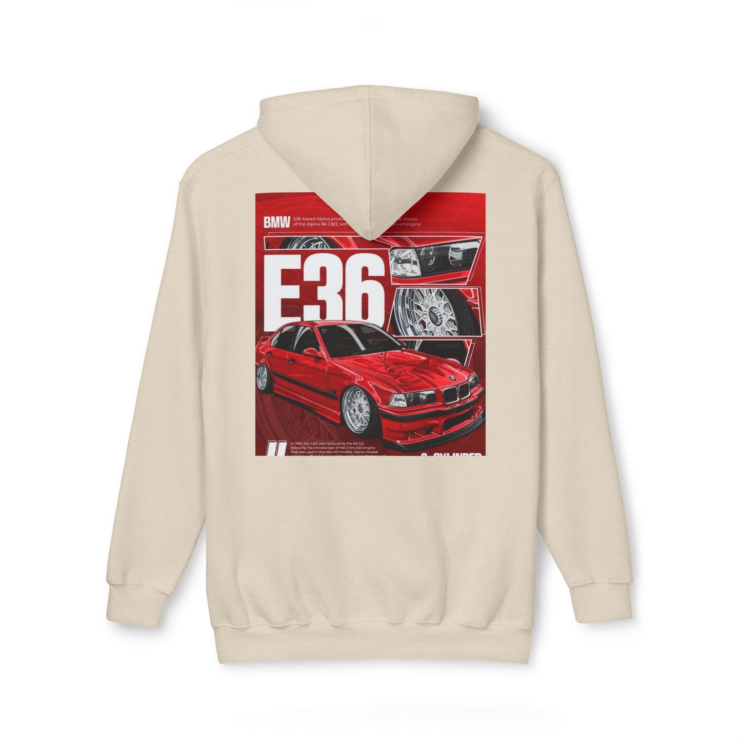 BMW E36 Unisex Hoodie, Car Lovers Gift, Automotive Sweatshirt, Made in USA Apparel, Cool Streetwear Design, Perfect for Car Shows