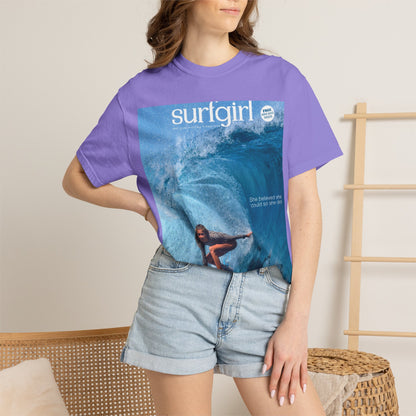 Surfgirl Wave Photo T-Shirt — Vintage Surf Magazine Graphic Tee