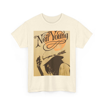 Vintage Rock Band T-Shirt featuring Neil Young, Music Lover Gift, Concert Apparel, Unisex Style, Retro Graphic Tee