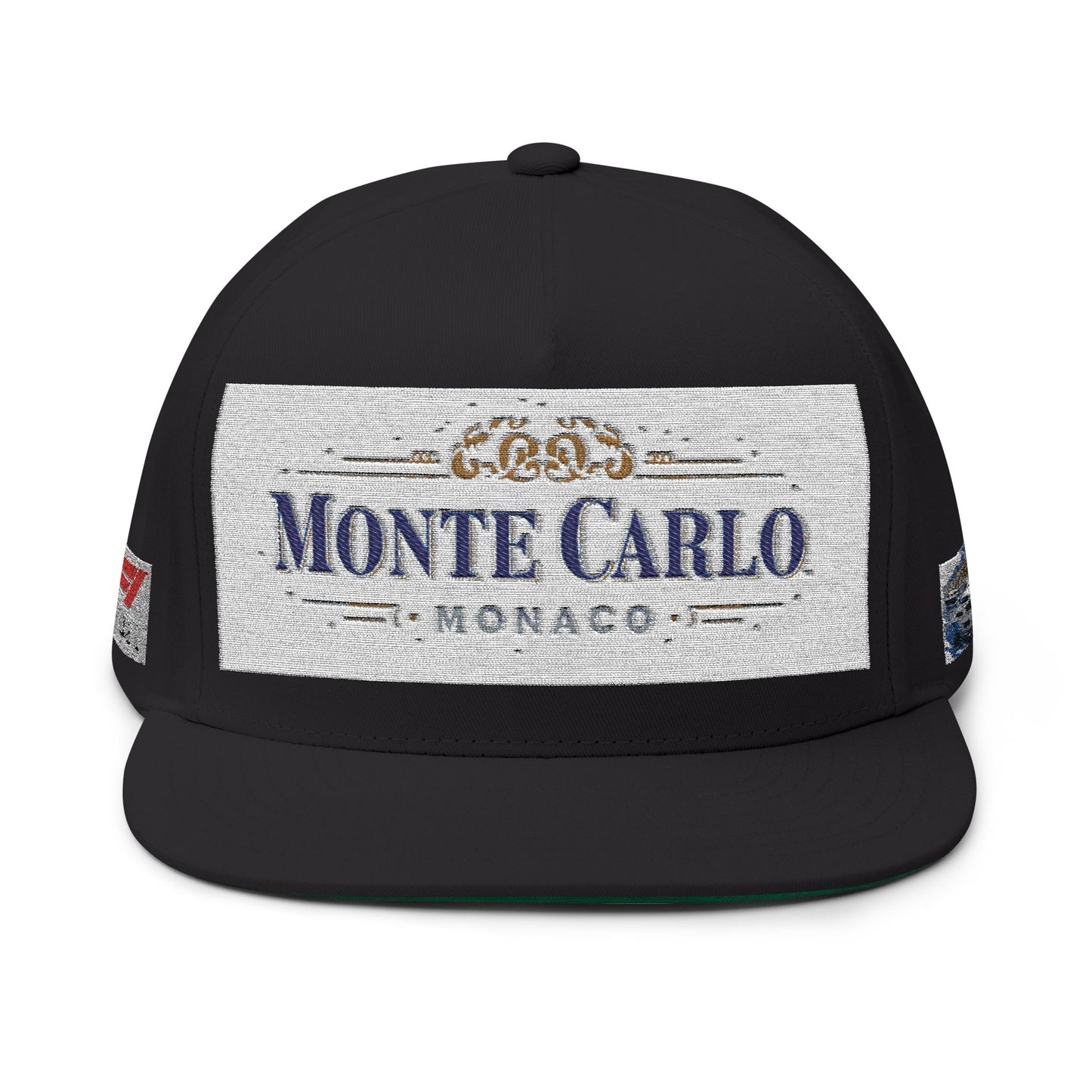 Monte Carlo Monaco Embroidered Flat Bill Cap