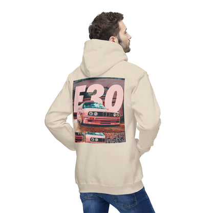 E30 Vintage Car Unisex Hooded Sweatshirt - Casual Comfort for Car Enthusiasts