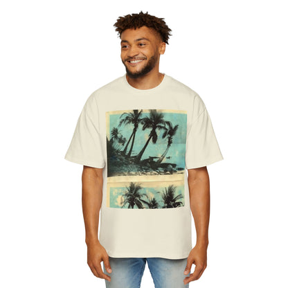 T-Shirt — Vintage Palm Beach Graphic Tee (Retro Tropical Sunset)