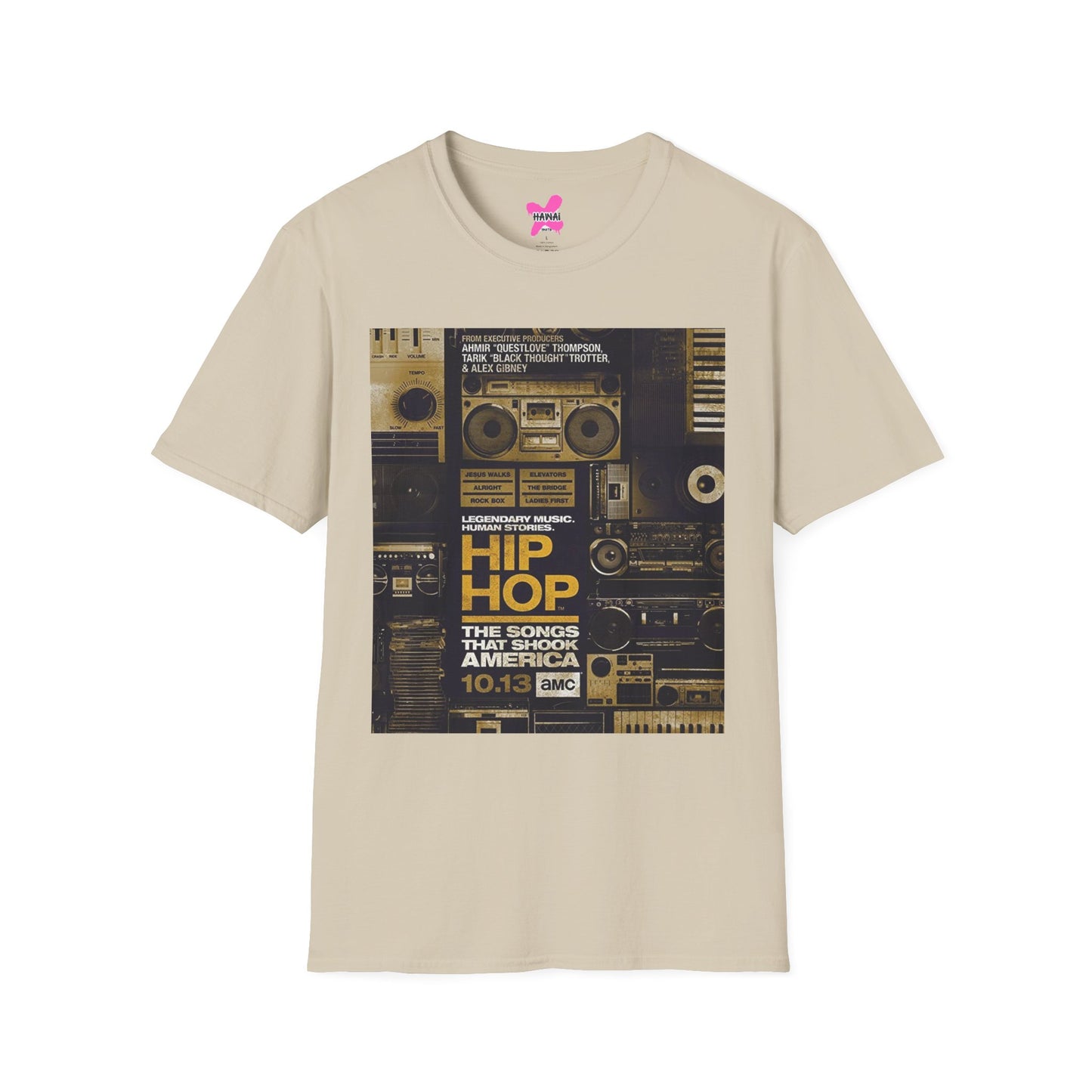 Hip Hop Vibes Unisex T-Shirt, Retro Music Tee, Gift for Music Lovers, Streetwear Style, Festival Shirt, Unisex Graphic Tee