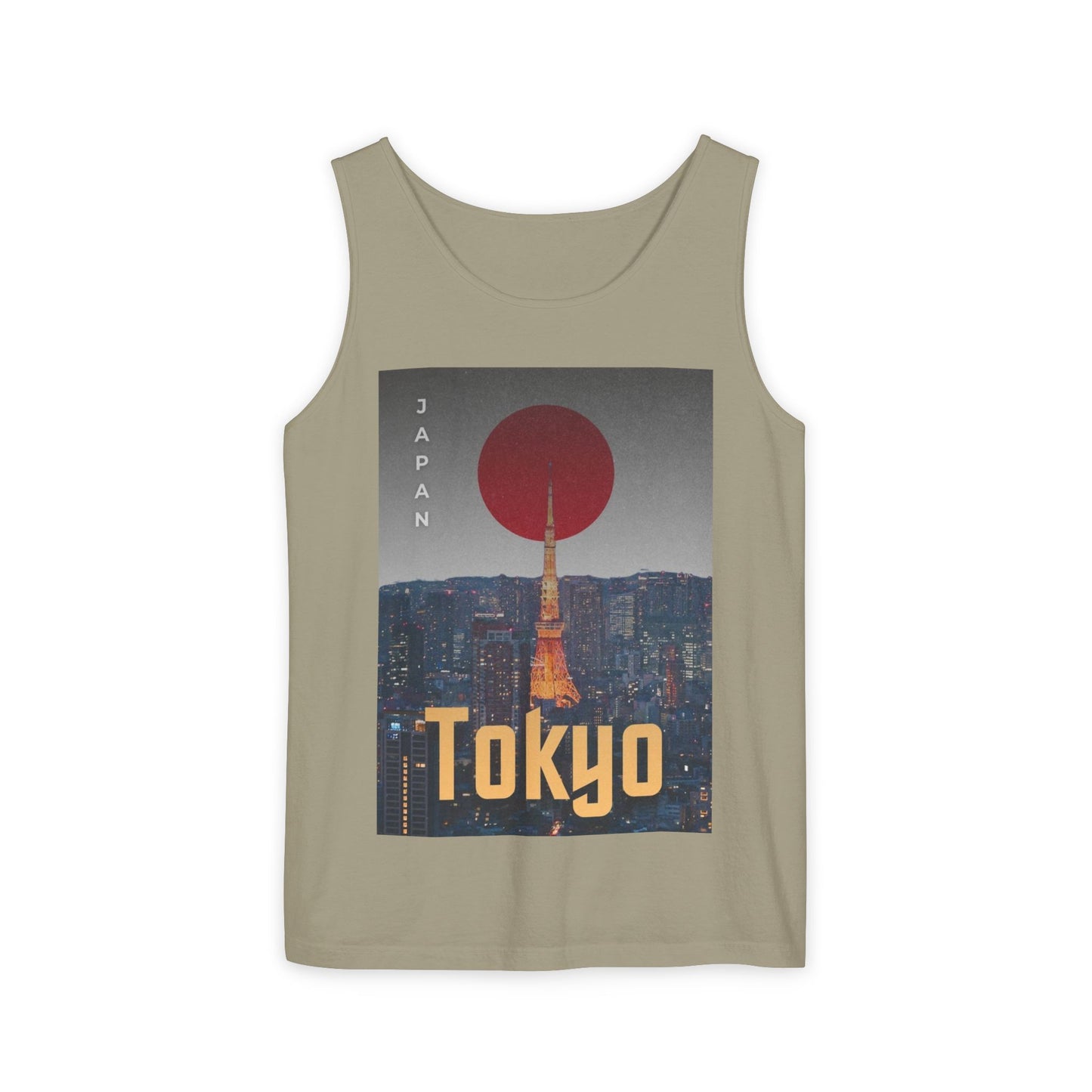 Tokyo Vintage Poster Tank — Japan Cityscape Graphic Tank Top