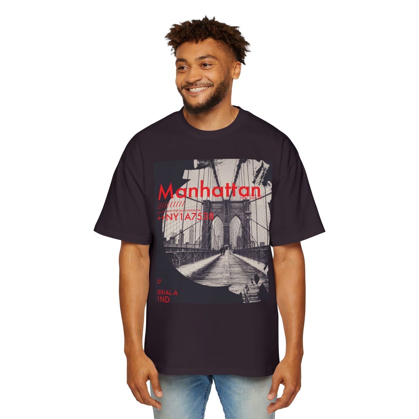 Manhattan Bridge Graphic Tee — Vintage NYC Photo Print