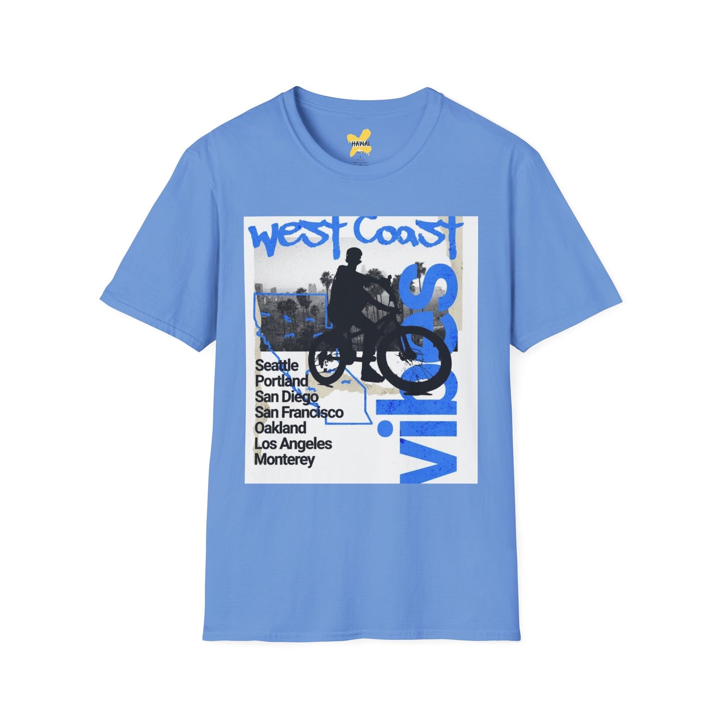 Vintage West Coast Graphic T-Shirt, Casual Tee, Summer Top, Gift for Travelers, Coastal Vibes Wear, Beach Day Shirt