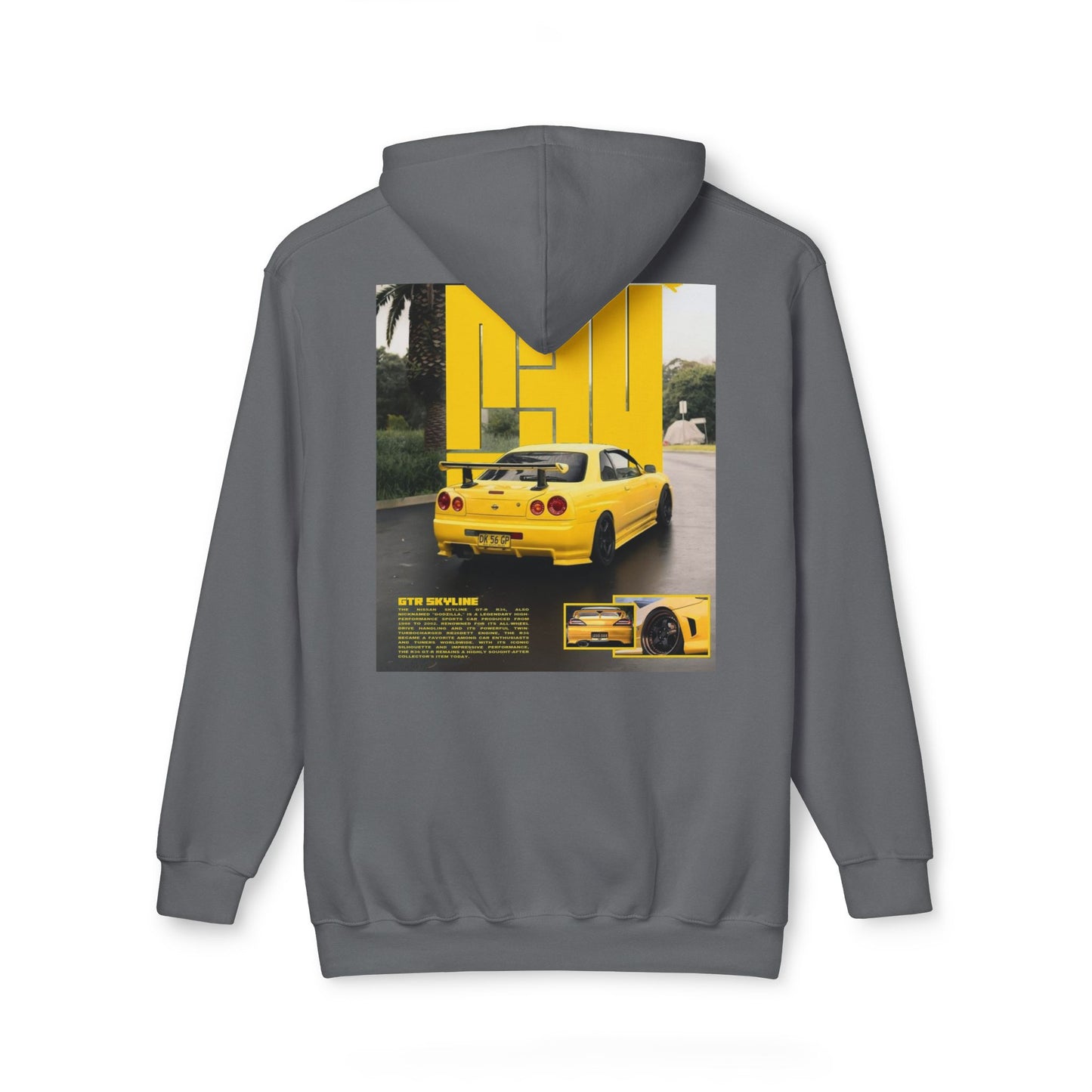 Unisex Hooded Sweatshirt - Retro Car Graphic - Made in the USA