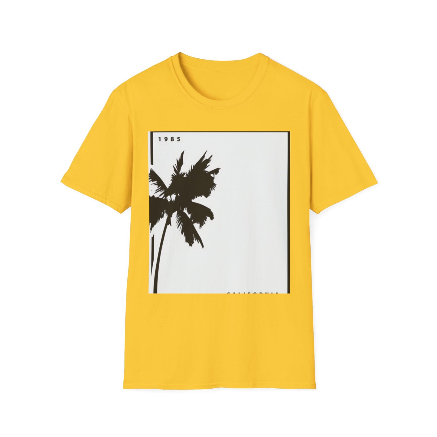 Tropical Palm Graphic Tee - Vintage Summer Vibes, Vacation Shirt, Unisex Casual Wear, Gift for Beach Lovers, 1985 Design