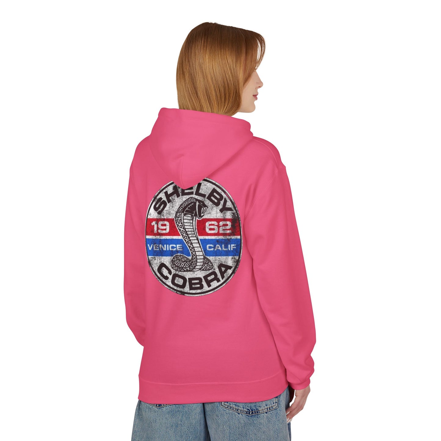 Vintage Shelby Cobra Hoodie - Unisex Midweight Softstyle Fleece with Classic Design