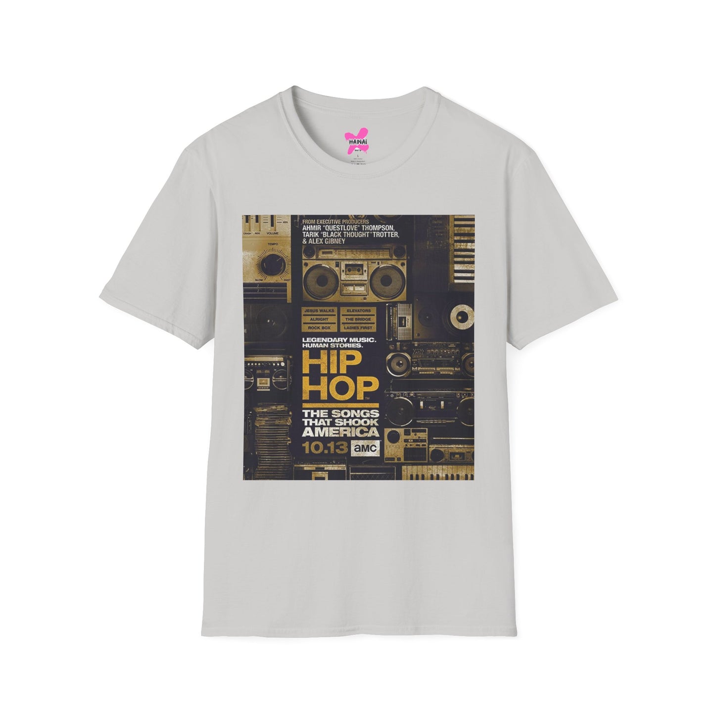 Hip Hop Vibes Unisex T-Shirt, Retro Music Tee, Gift for Music Lovers, Streetwear Style, Festival Shirt, Unisex Graphic Tee