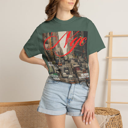 NYC Traffic Photo Tee — Midtown Manhattan Hudson Yards Graphic T-Shirt