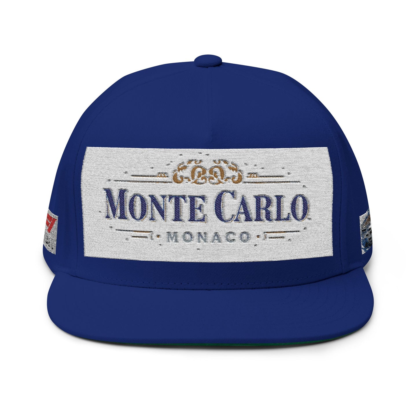 Monte Carlo Monaco Embroidered Flat Bill Cap