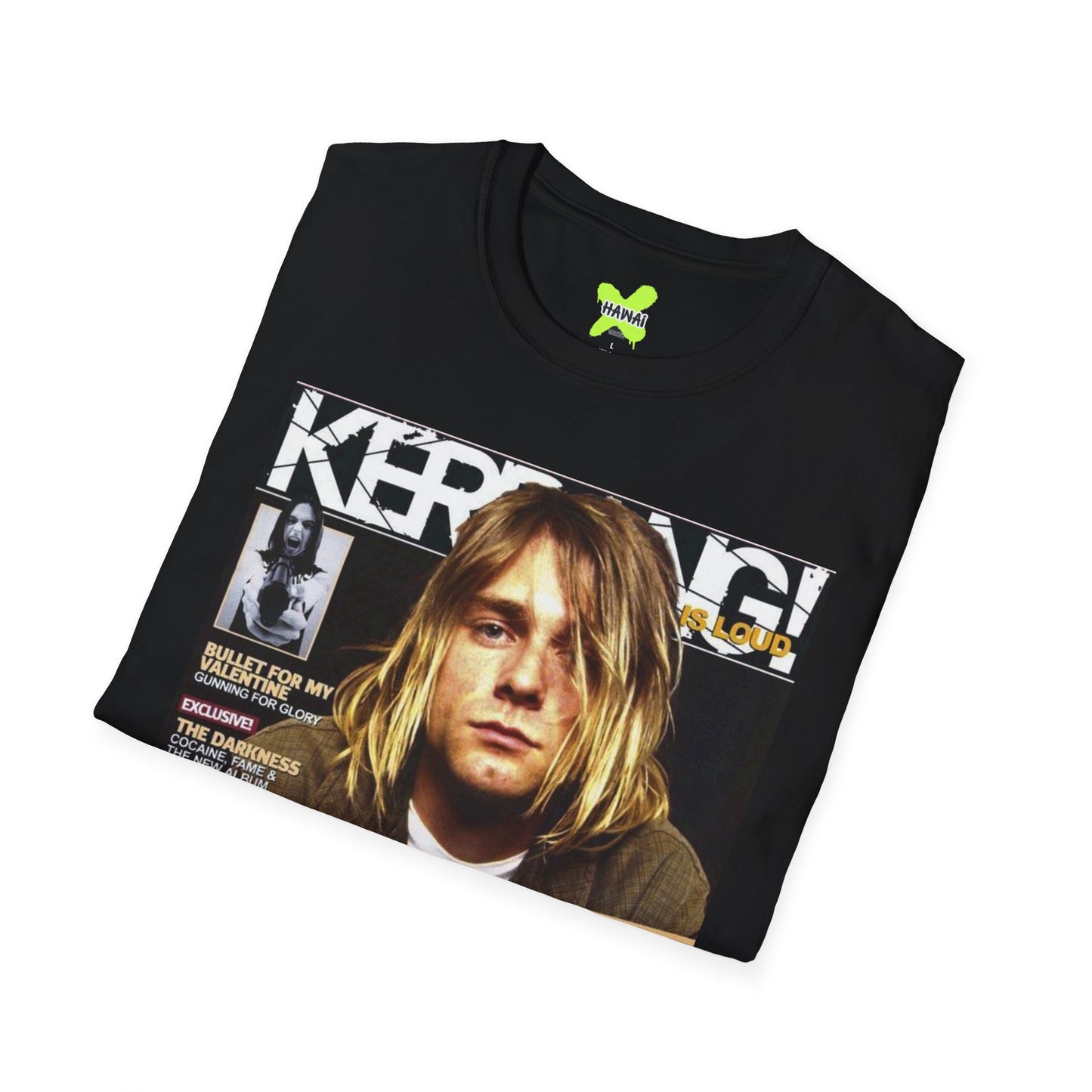 Retro Nirvana Unisex Softstyle T-Shirt - Vintage Magazine Design