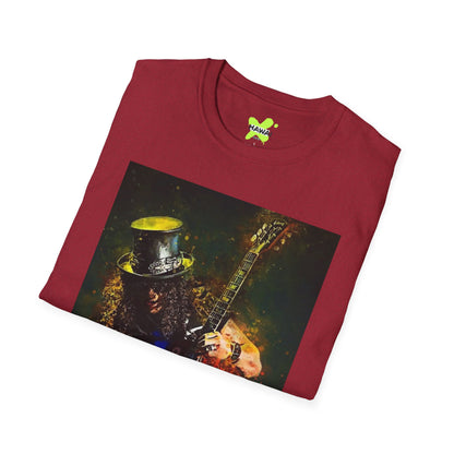 Rock Legend Unisex Softstyle T-Shirt - Vintage Guitar Design