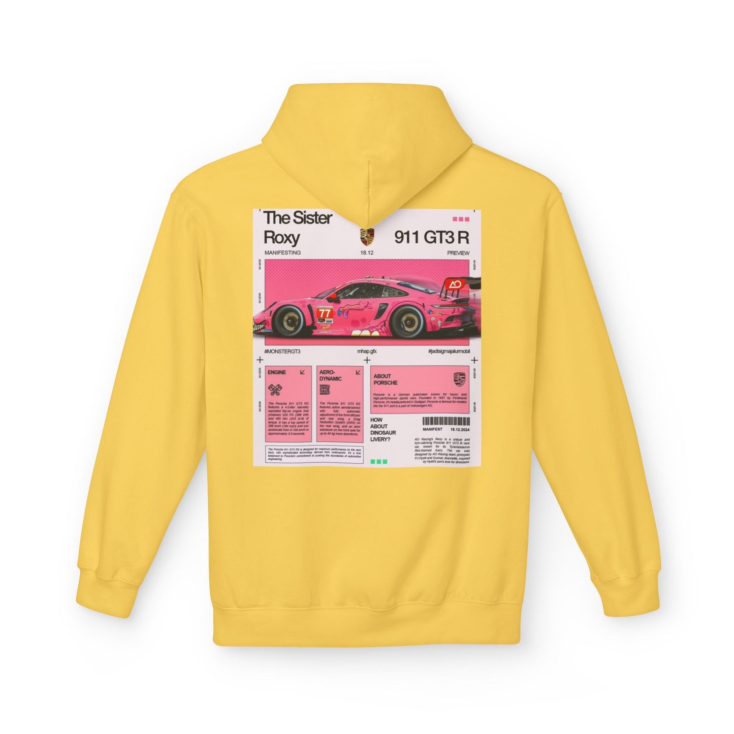 Racing-Inspired Unisex Fleece Hoodie - The Sister Roxy Design