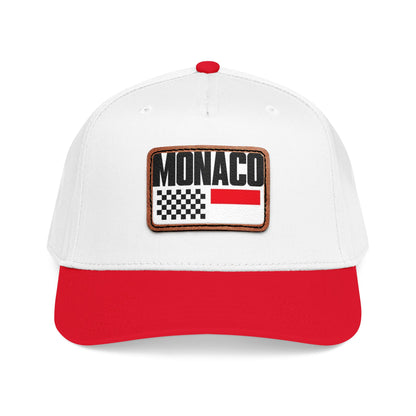 Monaco Leather Patch Baseball Cap – Vintage Racing Flag Hat
