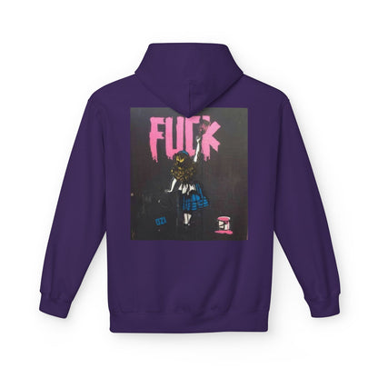 Street Art Inspired Unisex Fleece Hoodie - Bold Design for Creative Souls