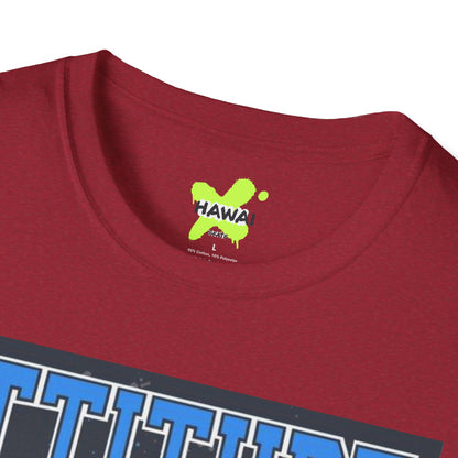Dino Attitude T-Shirt, Fun Graphic Tee, Casual Wear, Gift for Kids, Skateboarder Shirt, Cool Dinosaur Apparel