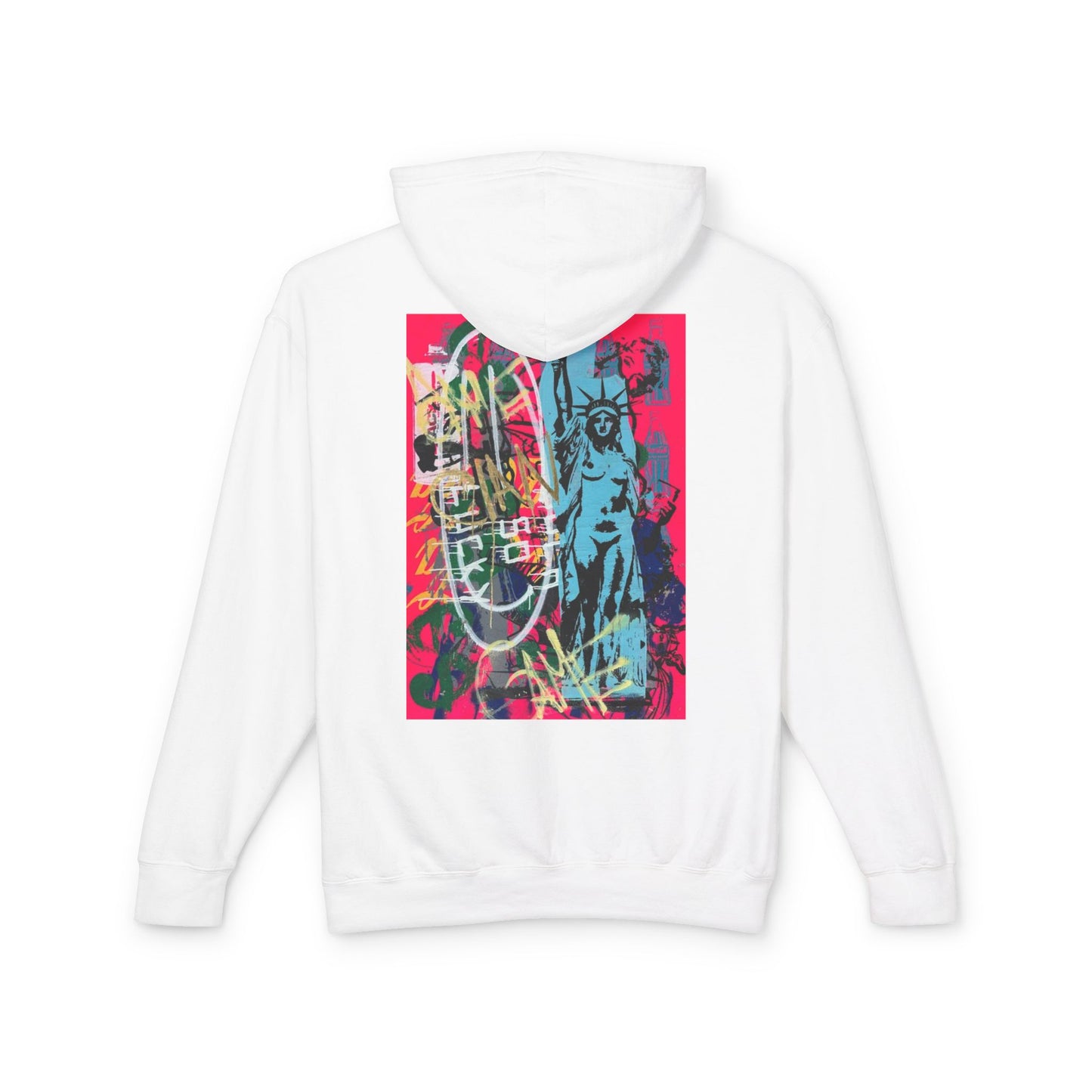 Vibrant Artistic Hoodie - Unisex Lightweight Hooded Sweatshirt with Urban Design