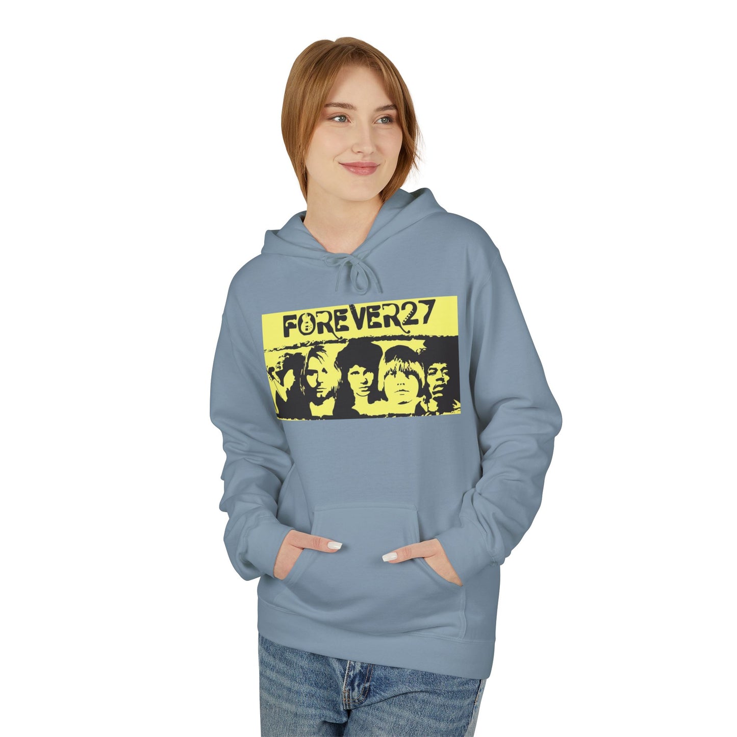 Forever 27 Retro Hoodie - Unisex Midweight Fleece for Music Lovers