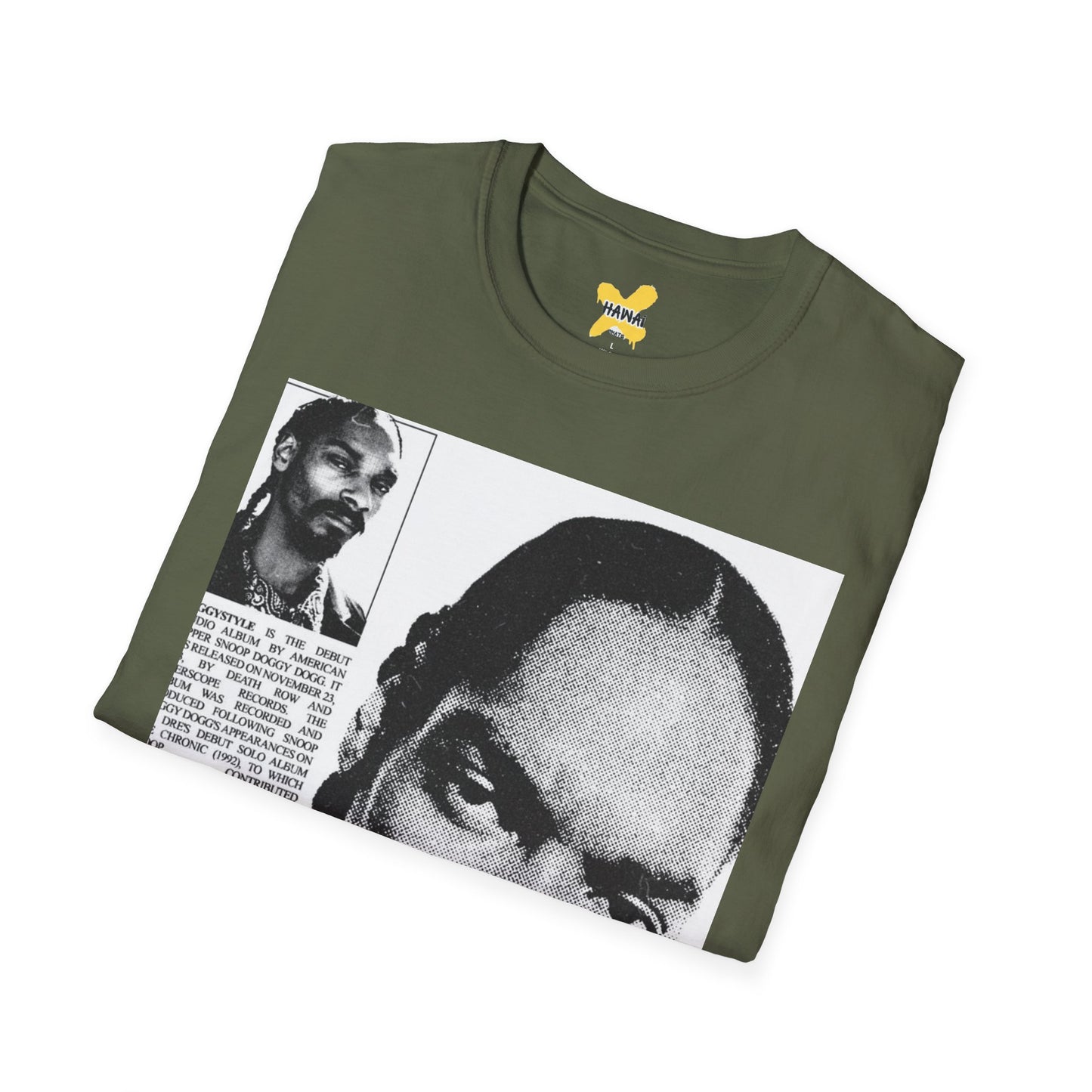 Retro Hip-Hop Unisex Softstyle T-Shirt with Snoop Dogg Design