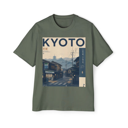 Kyoto Vintage Travel Tee — Japanese Street Scene Graphic T-Shirt