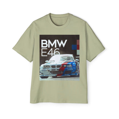 BMW E46 Racing Tee — Mens Oversized Car Graphic T-Shirt