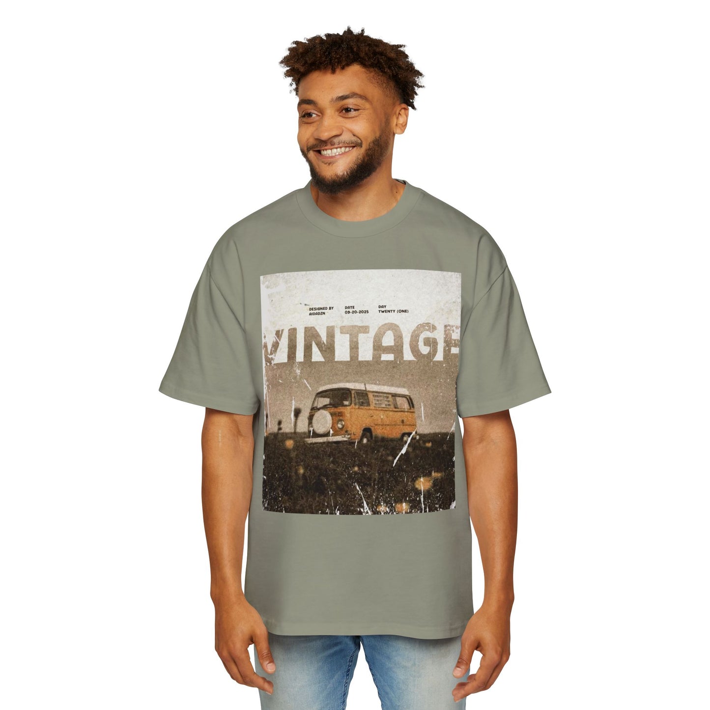 Vintage Van Graphic Tee – Retro 'VINTAGE' Camper T‑Shirt